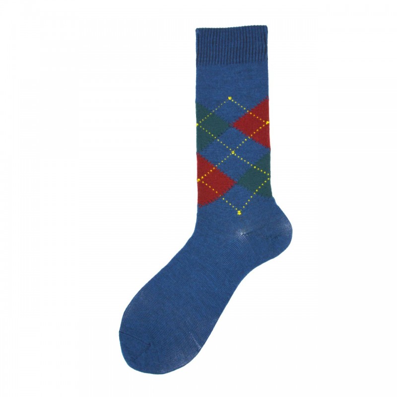 Calza corta in lana merino con...