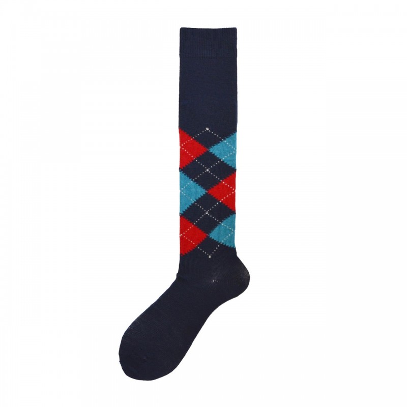 Calza lunga in lana merino con...