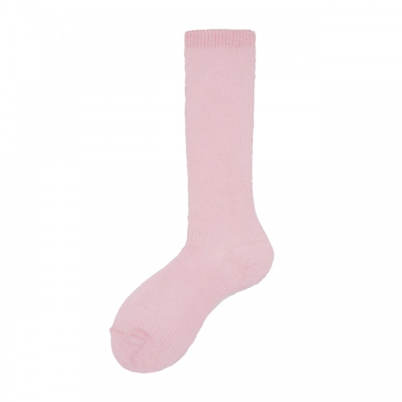Calza corta in mohair a costine Sabine
