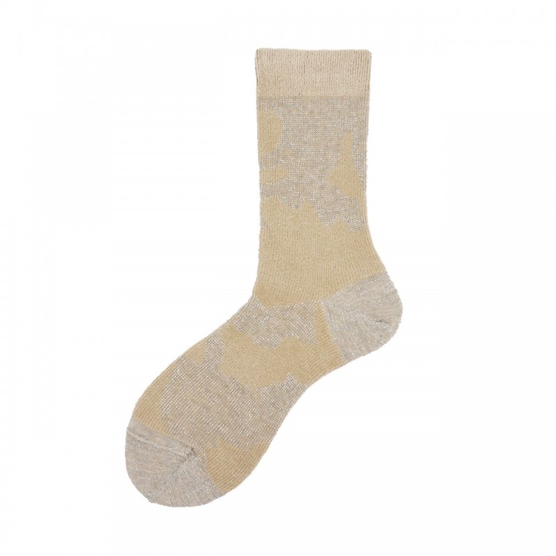 Calza corta in cotone a macchie Amelia