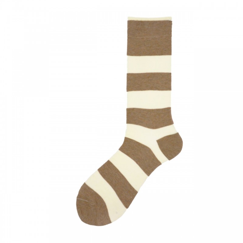 Calza lunga in cotone a righe rugby...