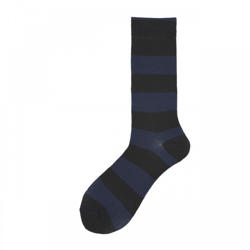 Calza lunga in cotone a righe rugby...
