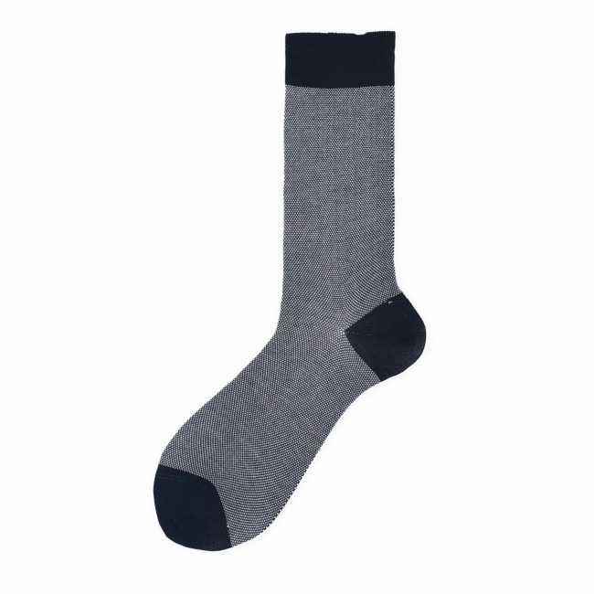 Calza corta uomo in cotone jacquard oxford N.218