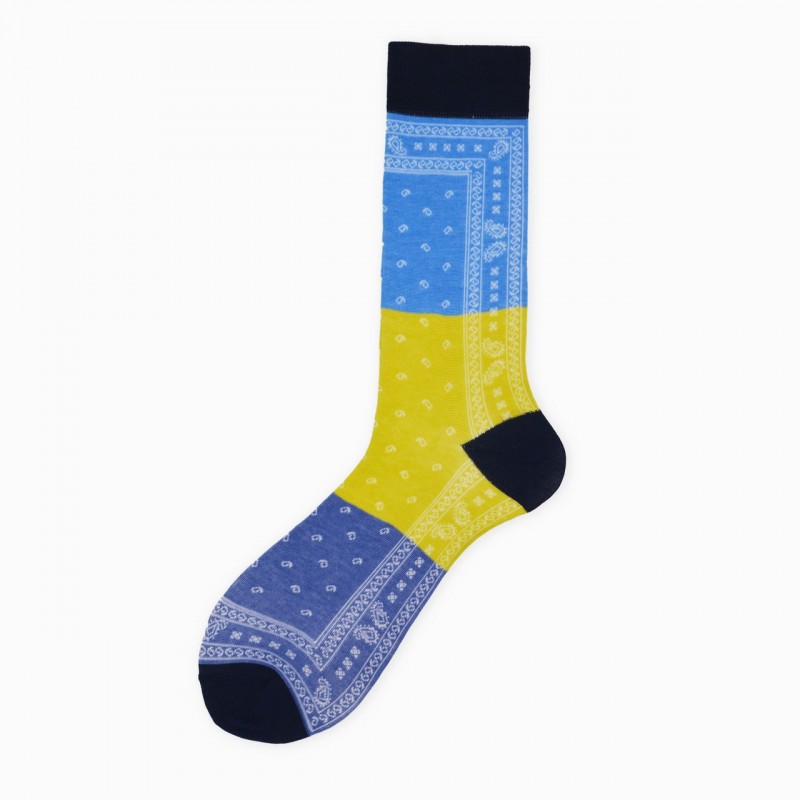 Calza corta uomo in cotone bandana Yuri