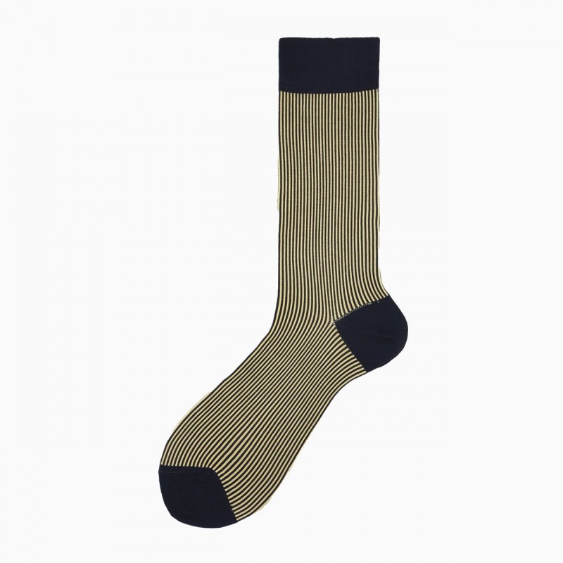 Calza corta uomo in cotone e seta con...