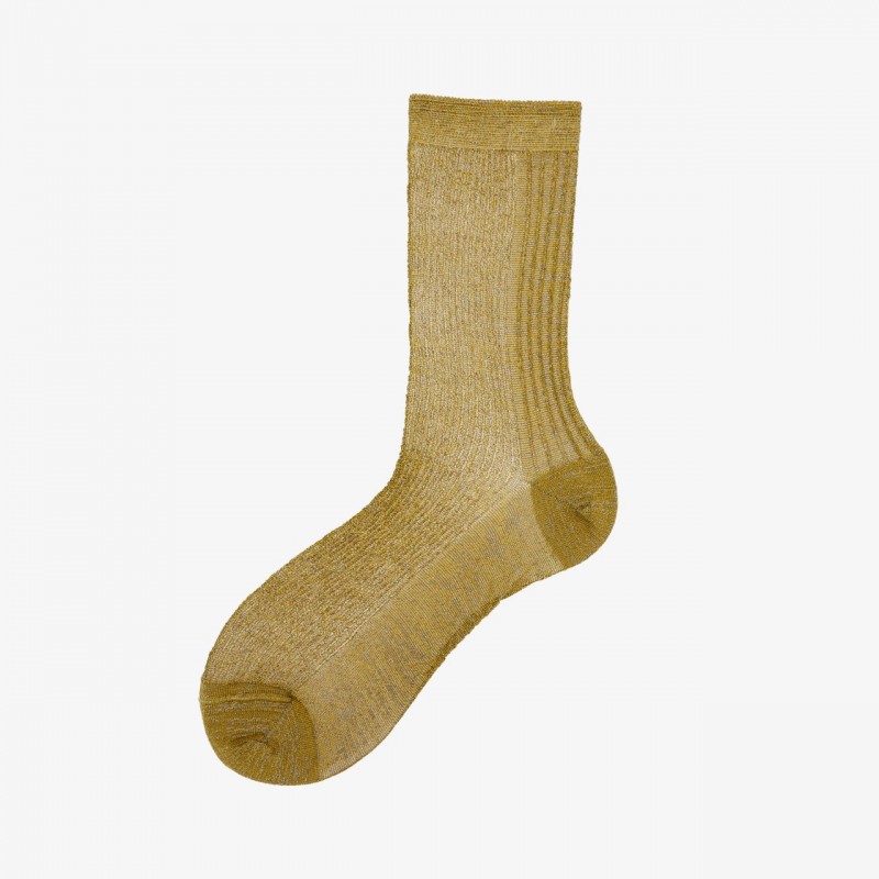 Calza corta donna in viscosa lurex a...