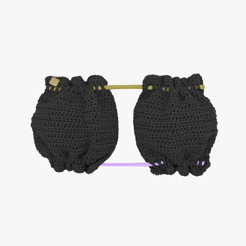 Top donna a bande in crochet Sangria