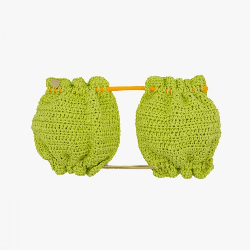 Top donna a bande in crochet Sangria