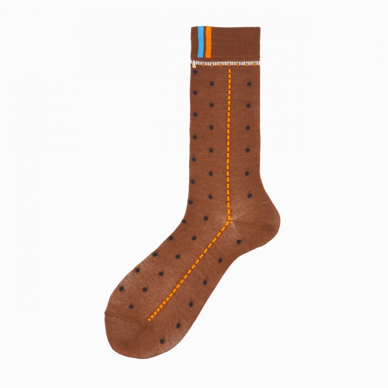 Calza corta uomo in cotone con...