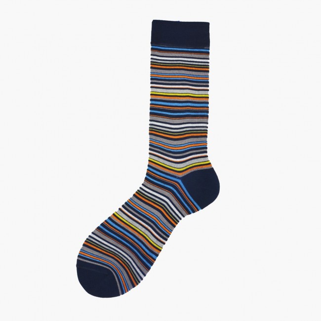 Calza lunga uomo in cotone multiriga Genjo